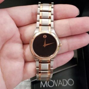 NWT Movado Rose Gold & Silver Women's Watch